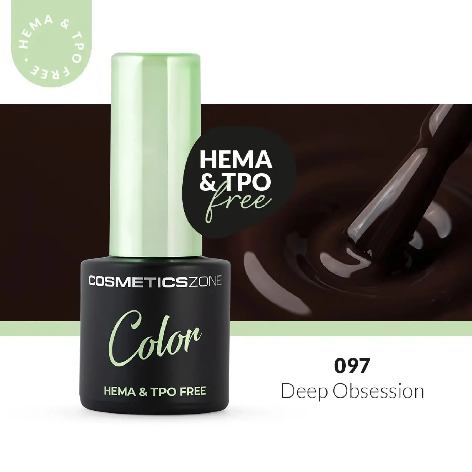 Discount Hypoallergenic Hybrid UV/LED Gel Polish Deep Obsession 097 Veganer Nagellack|Hema-Frei