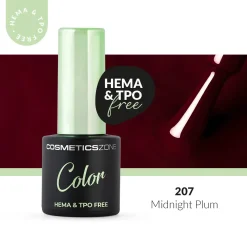 Hot Hypoallergenic Hybrid UV/LED Gel Polish Midnight Plum 207 Veganer Nagellack|Hema-Frei