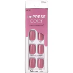 Outlet Impress Color Press-On Nails Petal Pink Künstliche Nägel
