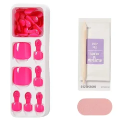Hot Impress Toenails Tickle Me Pink Künstliche Nägel|Veganer Nagellack