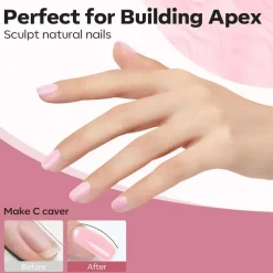 Clearance 8-in-1 Builder Nail Gel Nude Pink Glitter 4. Builder Gels|Veganer Nagellack
