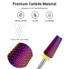 Discount 5-in-1 Cross Cut Tungsten Carbide Nail Drill Bits Pink Fine 1. Nagels Voorbereiden|1. Nagels Voorbereiden
