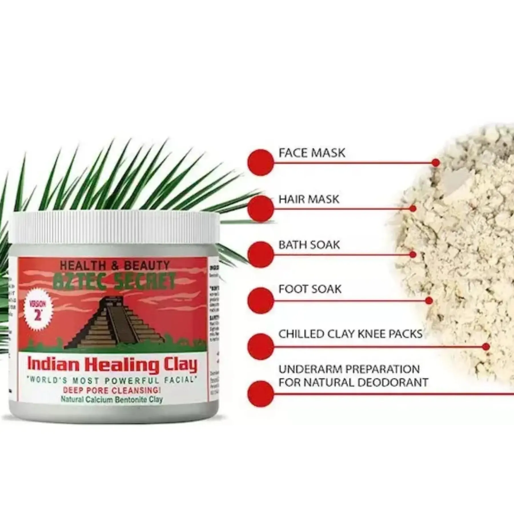 Best Indian Healing Clay Vegan Pflege|Gesichtsmasken
