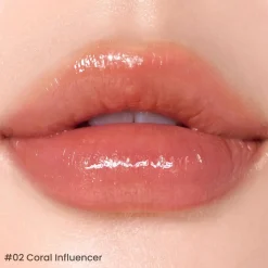 Best Ink Mood Glowy Tint 02 Coral Influencer Lipgloss|Korean Makeup