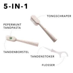 Best 5-in-1 Tooth Brush Clean & Fresh Peppermint Reisegröße|Vegan Pflege