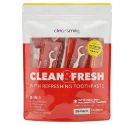 Outlet 5-in-1 Tooth Brush Clean & Fresh Watermelon Reisegröße|Vegan Pflege