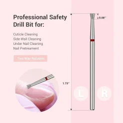 Discount Inverted Tapered Cuticle Clean Nail Drill Bit 6,7mm 1. Nagels Voorbereiden|1. Nagels Voorbereiden
