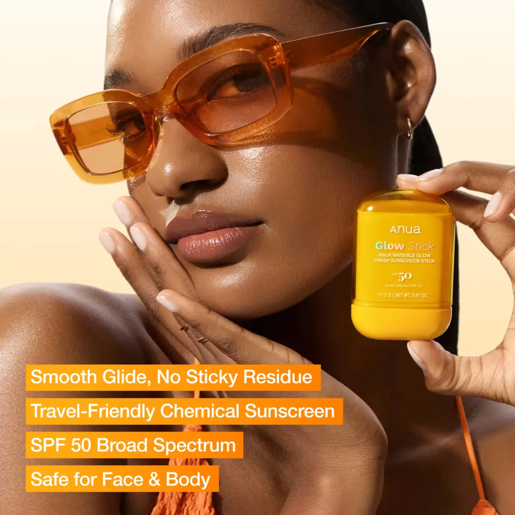 Invisible Glow Finish Sunscreen Stick Vegan Pflege|Vegan Tanning