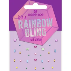 Online It's A Rainbow Bling Nail Sticker Veganer Nagellack|Nagelkunst