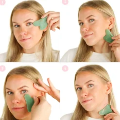 Hot Jade Gua Sha Tool Clean Beauty Skincare|Gua Sha Tools Und Rollers
