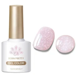 Discount Jelly Nude Snow Glitter Gel JN91 Veganer Nagellack|Hema-Frei