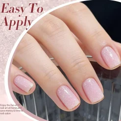 Discount Jelly Nude Snow Glitter Gel JN91 Veganer Nagellack|Hema-Frei