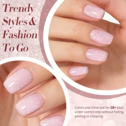 Discount Jelly Nude Snow Glitter Gel JN91 Veganer Nagellack|Hema-Frei
