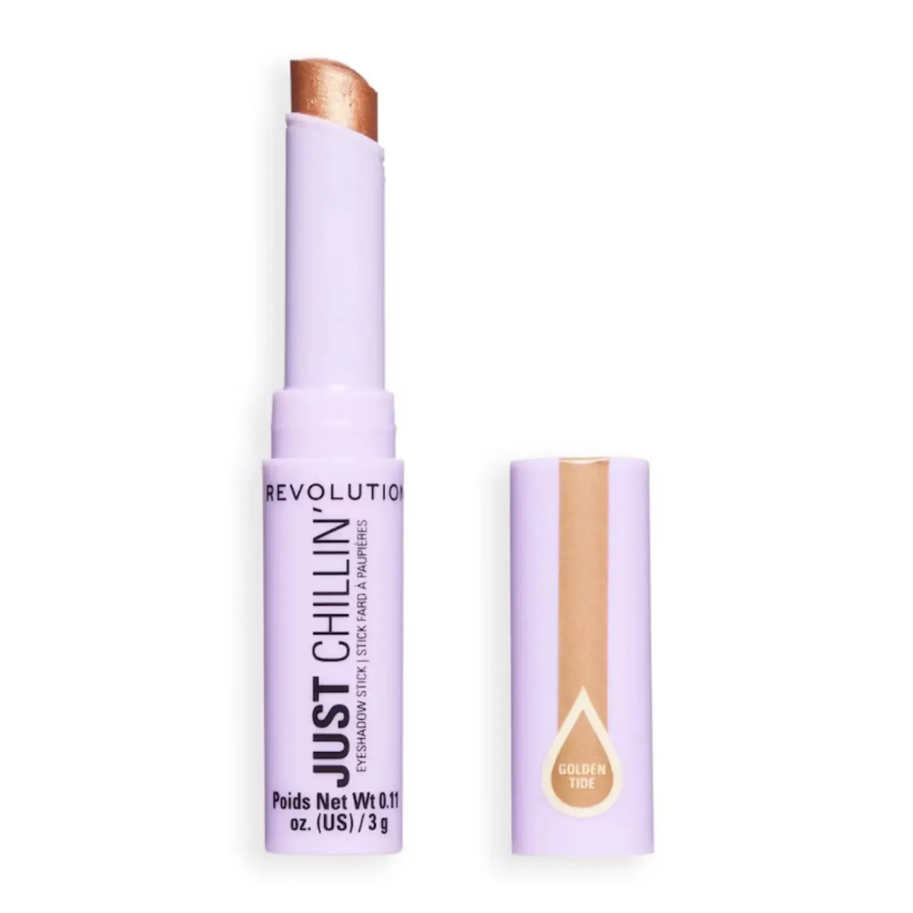Hot Just Chillin' Cooling Shadow Stick Golden Tide Lidschatten|Vegane Lidschatten