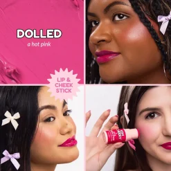 New Kim Cheeky Lip & Cheek Stick Dolled Rouge