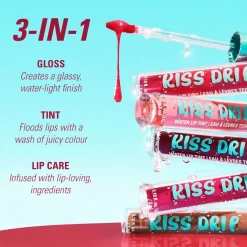 Sale Kiss Drip Water Lip Tint Berry Splash Lippenstift|Veganer Lippenstifte