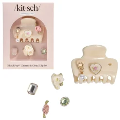 Pop Charms & Cloud Clip Set Pearlized Cream Haarpflege-Routinen & Sets|Haarspangen & -Clips
