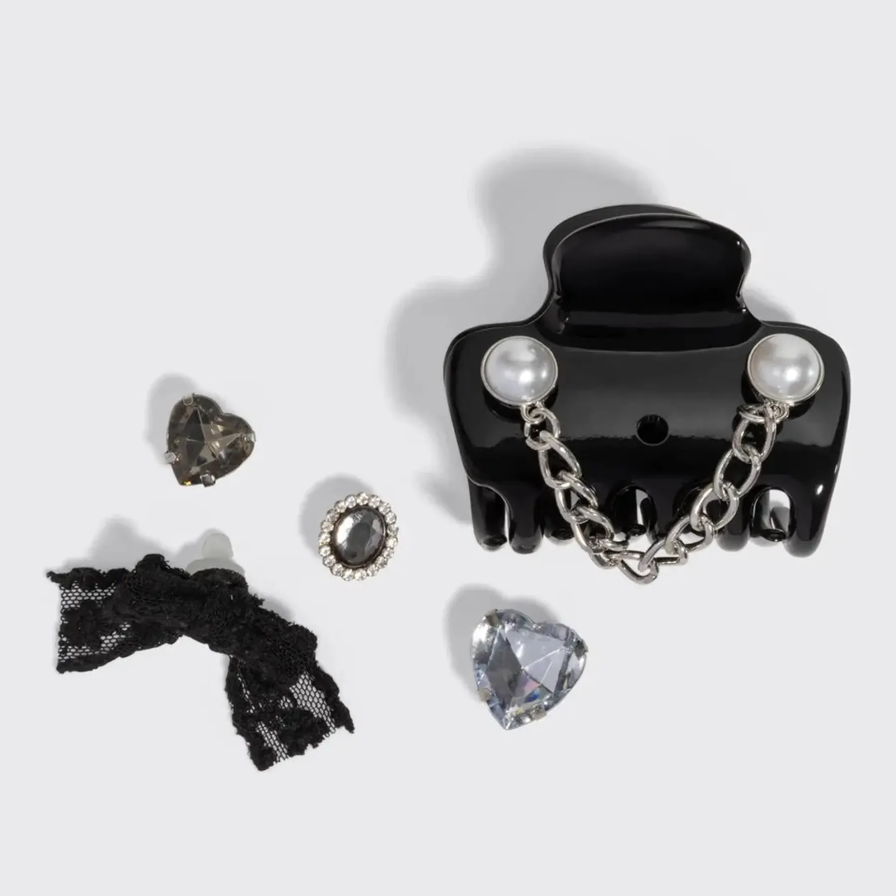 Best Pop Charms & Cloud Clip Set Vintage Black Haarpflege-Routinen & Sets|Haarspangen & -Clips