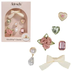 Discount pop Charms 6pc Set Vintage Pink Haarpflege-Routinen & Sets|Haarspangen & -Clips
