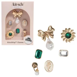 Online pop Charms 6pc Set Vintage Emerald Haarpflege-Routinen & Sets|Haarspangen & -Clips