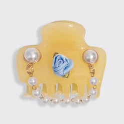 New pop Cloud Clip 7pc Set Coastal Cottage Butter Yellow Haarpflege-Routinen & Sets|Haarspangen & -Clips