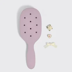 Clearance Pop Paddle Brush & Charm Set Soft Violet Haarpflege-Routinen & Sets|Haarborstels & Kammen