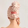 Best XL Hair Towel Wrap Cherry Print Haarhandtücher|Healthy Hair Methode