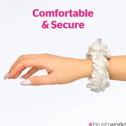 Outlet Lace Scrunchies Black & White Haargummis