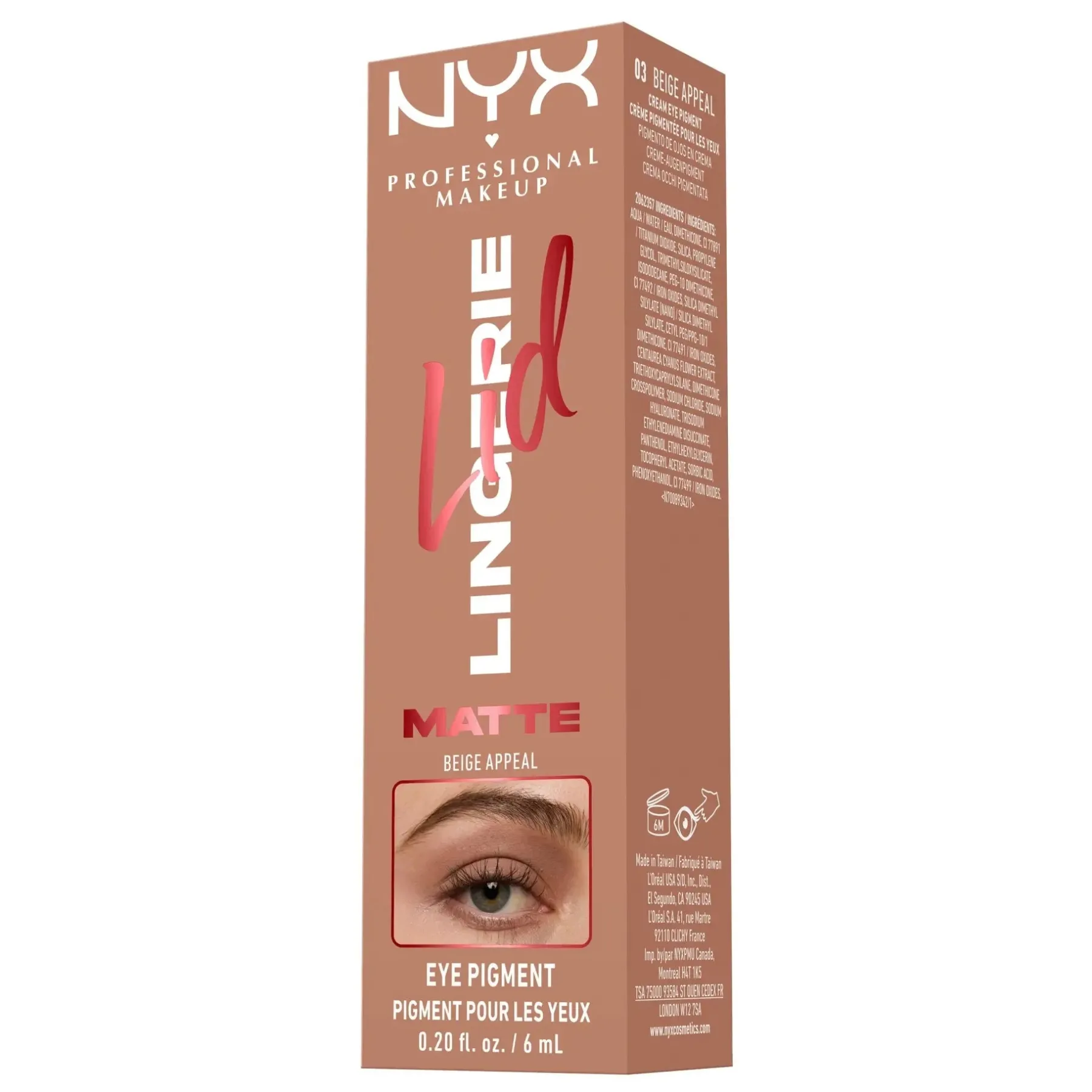 New Lid Lingerie Cream Eye Pigment 03 Beige Appeal Lidschatten|Vegane Lidschatten