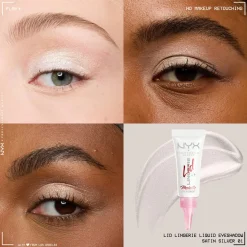 Hot Lid Lingerie Cream Eye Pigment 01 Satin Silver Lidschatten|Vegane Lidschatten