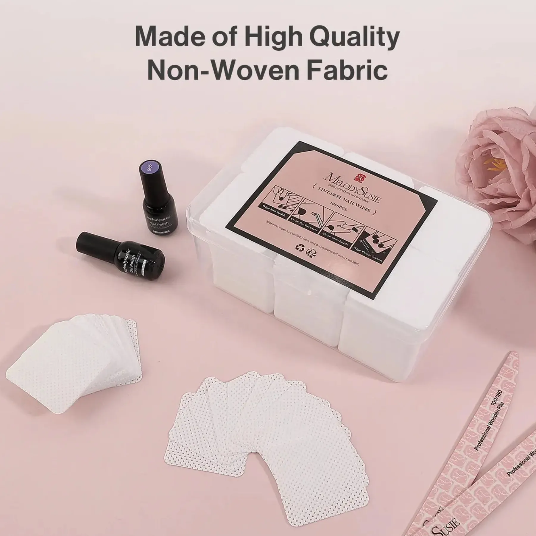 Online Lint Free Nail Wipes 1050Pcs 7. Plaklaag Verwijderen