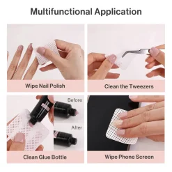 Online Lint Free Nail Wipes 1050Pcs 7. Plaklaag Verwijderen