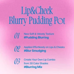 Outlet Lip & Cheek Blurry Pudding Pot PK01 Baby Lippenstift|Korean Makeup