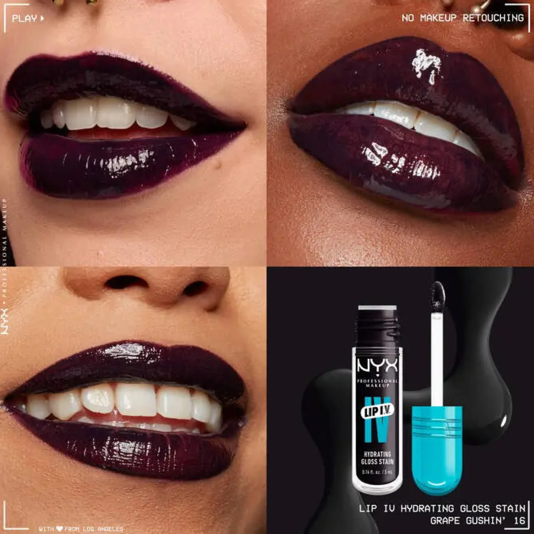 Lip IV Hydrating Lip Gloss Grape Gushin Lipgloss|Lip Stain