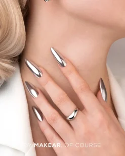 New Liquid Effect Nail Dust Chrome SFX Silver Veganer Nagellack|Nagelkunst
