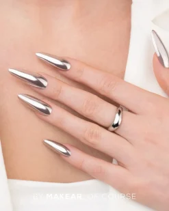 New Liquid Effect Nail Dust Chrome SFX Silver Veganer Nagellack|Nagelkunst