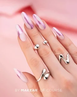 Clearance Liquid Effect Nail Dust Chrome SFX Violet Veganer Nagellack|Nagelkunst