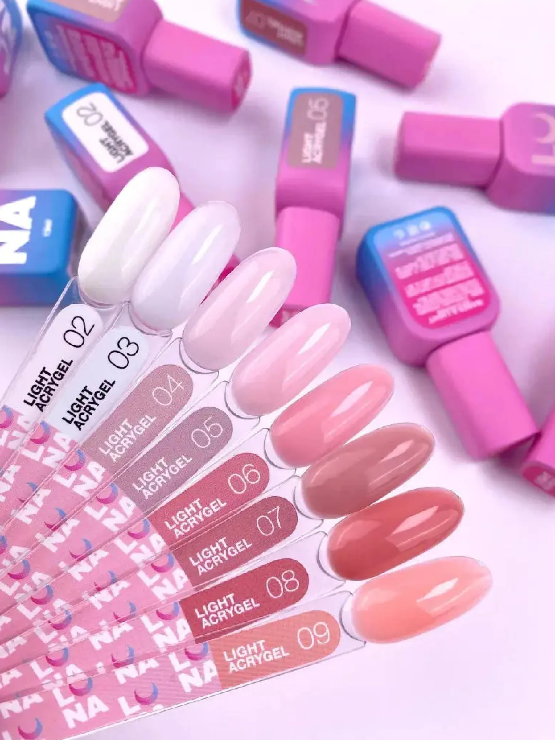 Liquid Light Acrygel #3 4. Builder Gels