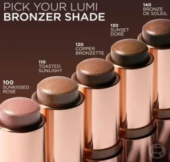 Clearance Lumi Bronze Le Stick Soleil Bronzer 100 Sunkissed Rose Bronzer