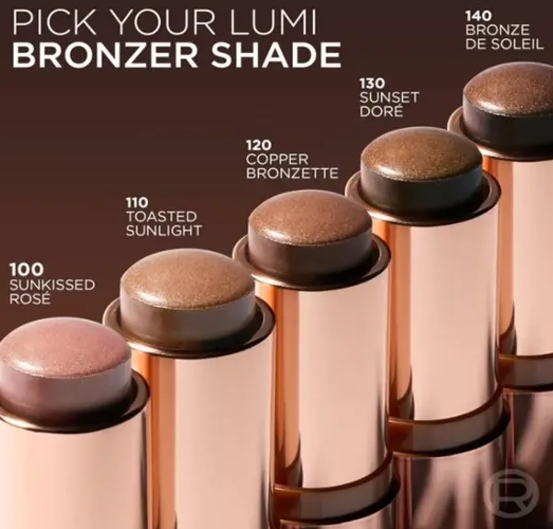 Clearance Lumi Bronze Le Stick Soleil Bronzer 100 Sunkissed Rose Bronzer