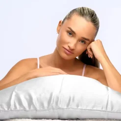 New Luxe Satin Pillowcase White Kopfkissenbezüge|Kopfkissenbezüge