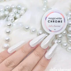 Magic White Chrome Powder Nagelkunst