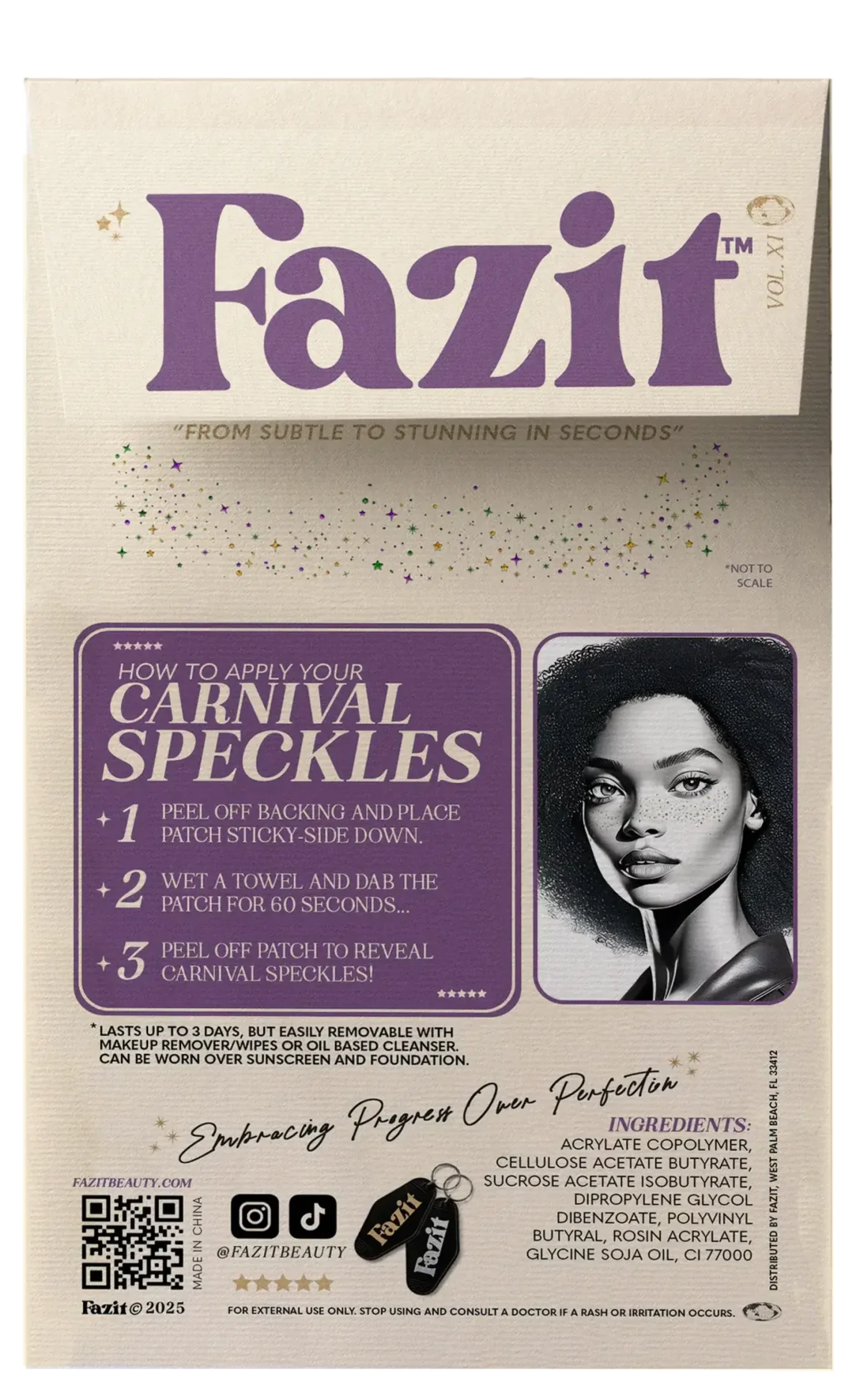 Hot Make Up Patches Carnival Speckles Limited Edition Face Jewels