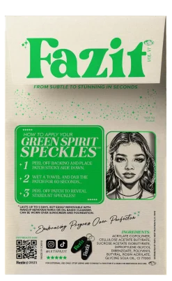 Discount Make Up Patches Green Spirit Speckles Face Jewels