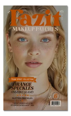 Online Makeup Patches Orange Spirit Speckles Face Jewels