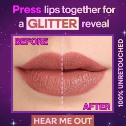 Clearance Mega Glitter Shimmer Liquid Lipstick Hear Me Out Lippenstift|Veganer Lippenstifte