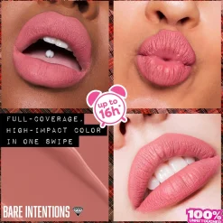 Best Mega Inky Lip Color Bare Intentions Lipgloss|Veganer Lipgloss