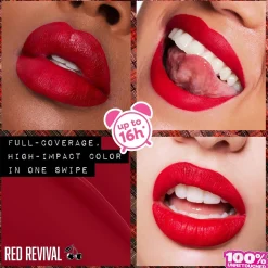 Clearance Mega Inky Lip Color Red Revival Lipgloss|Veganer Lipgloss