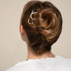 Metal Bow French Hair Pin Gold Haarspangen & -Clips