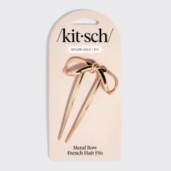 Metal Bow French Hair Pin Gold Haarspangen & -Clips